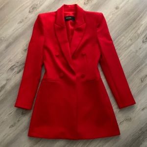 Zara true red blazer / dress / jacket